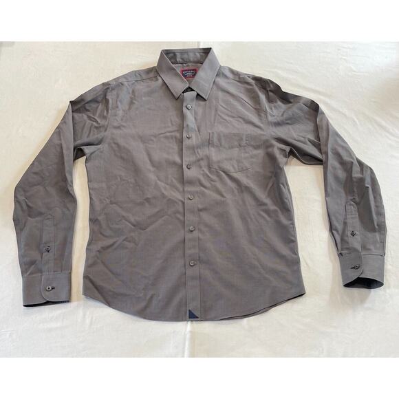 UNTUCKit Gray Button Up Shirt Mens M Long Sleeve Gray - Picture 1 of 8